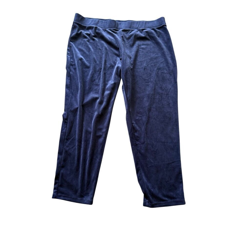 NWT Lilly Pulitzer Womens Navy Jessabelle Velour Velvet Lounge Pants XXL